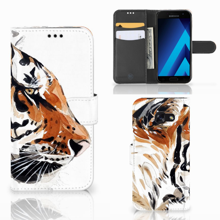Hoesje Samsung Galaxy A5 2017 Watercolor Tiger