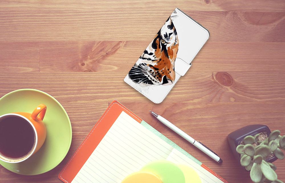 Hoesje Motorola Moto G54 Watercolor Tiger