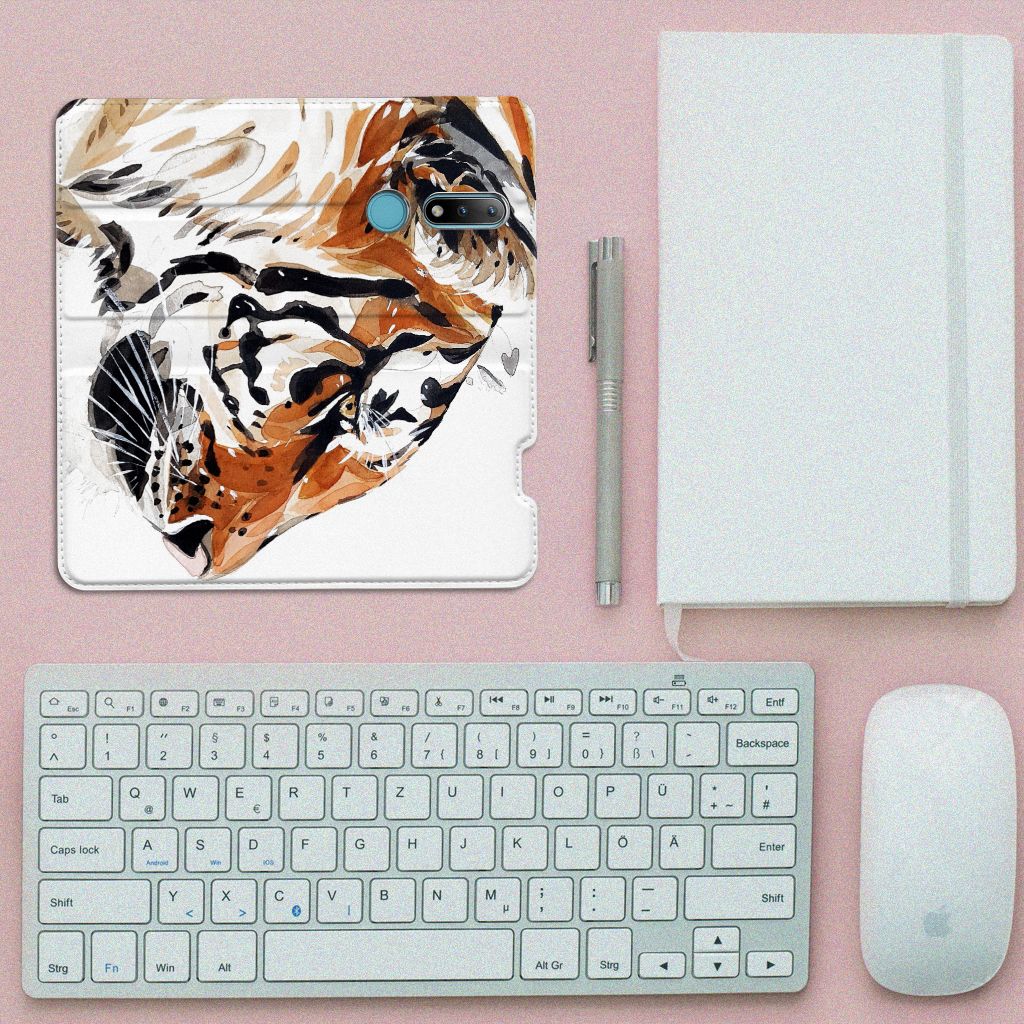 Bookcase Nokia 2.4 Watercolor Tiger