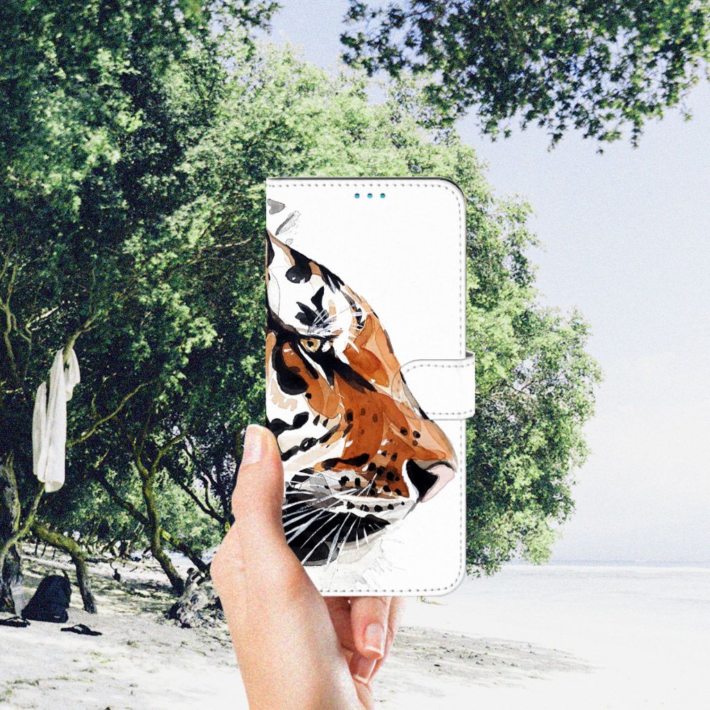 Hoesje Motorola Moto G51 5G Watercolor Tiger