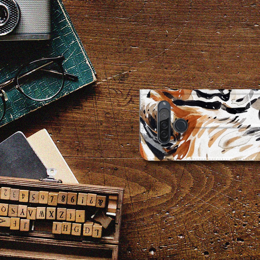Bookcase LG G8s Thinq Watercolor Tiger