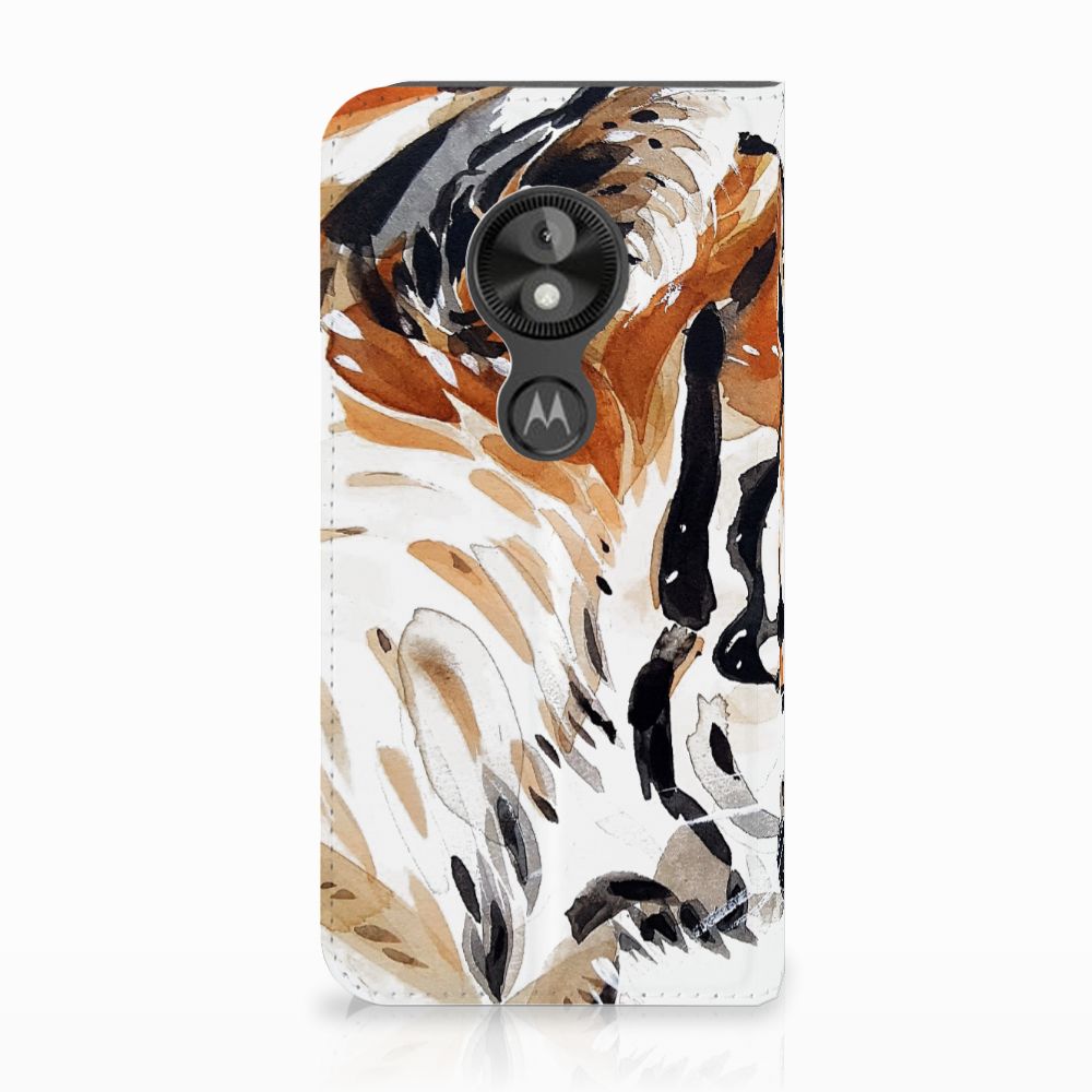 Bookcase Motorola Moto E5 Play Watercolor Tiger