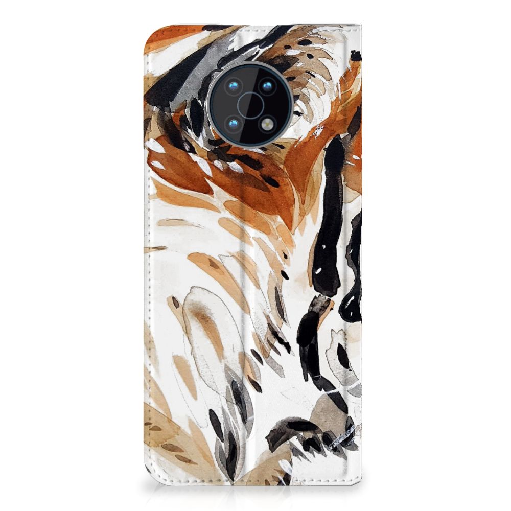 Bookcase Nokia G50 Watercolor Tiger