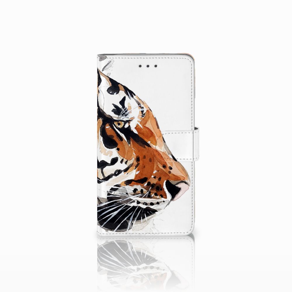 Hoesje Samsung Galaxy J7 2016 Watercolor Tiger