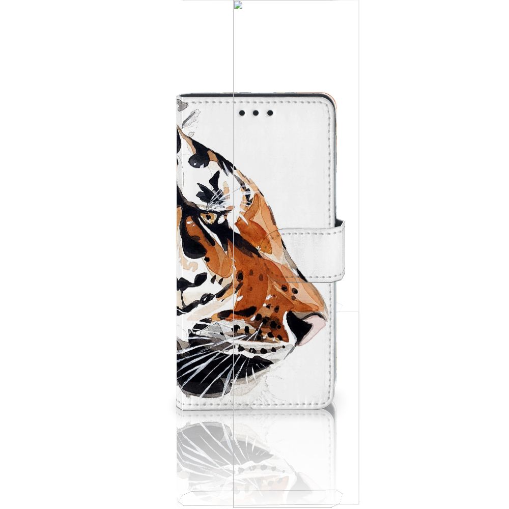 Hoesje Huawei Ascend P8 Lite Watercolor Tiger