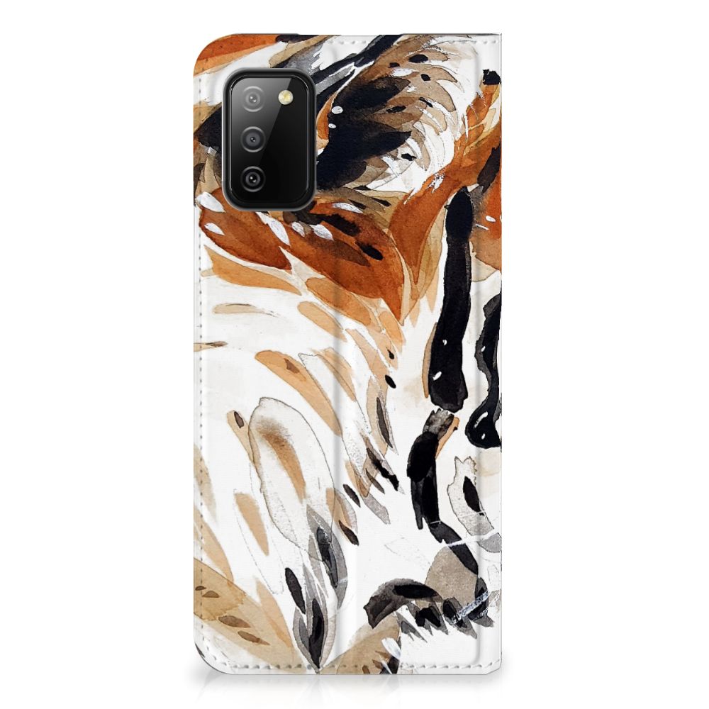 Bookcase Samsung Galaxy M02s | A02s Watercolor Tiger