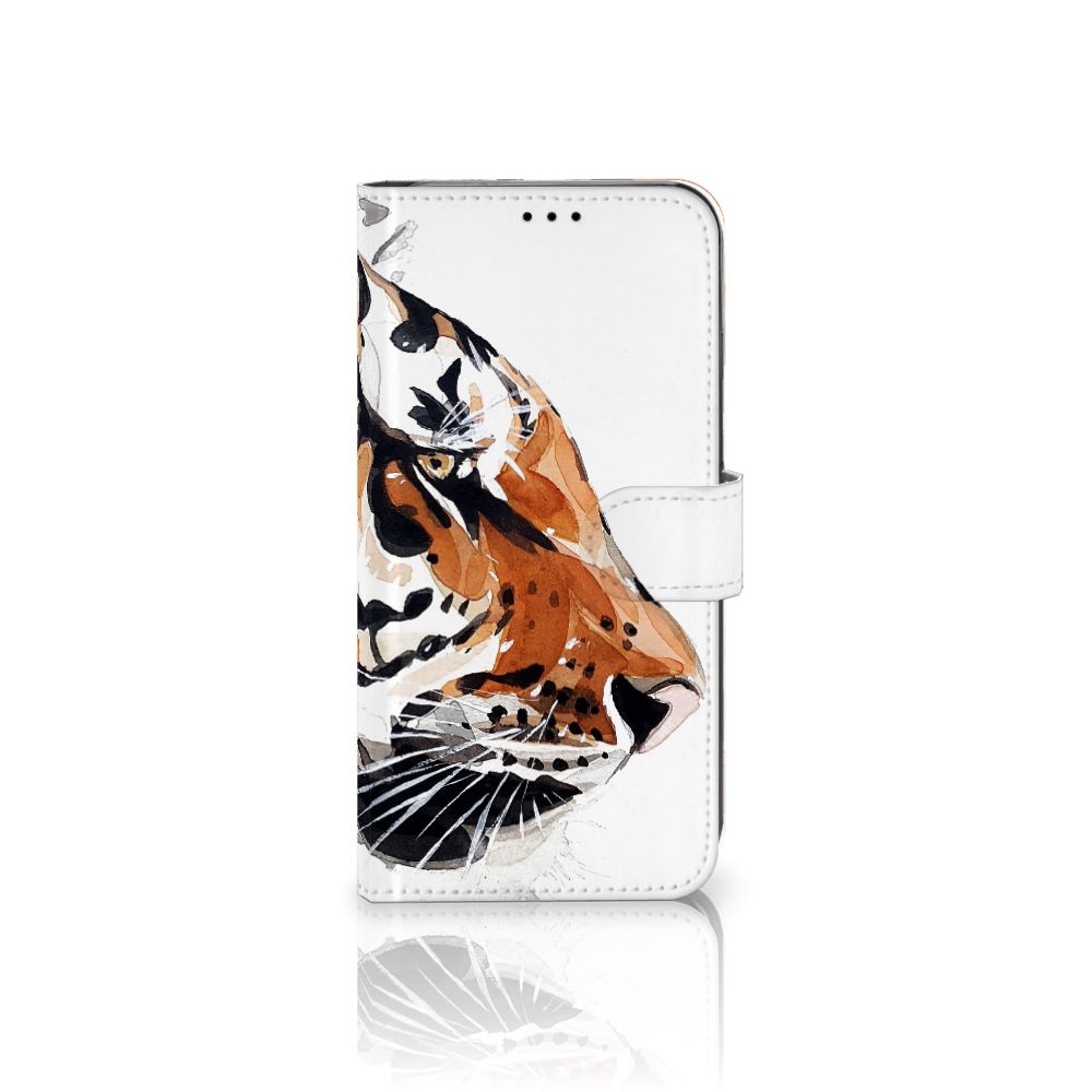 Hoesje Apple iPhone Xs Max Watercolor Tiger