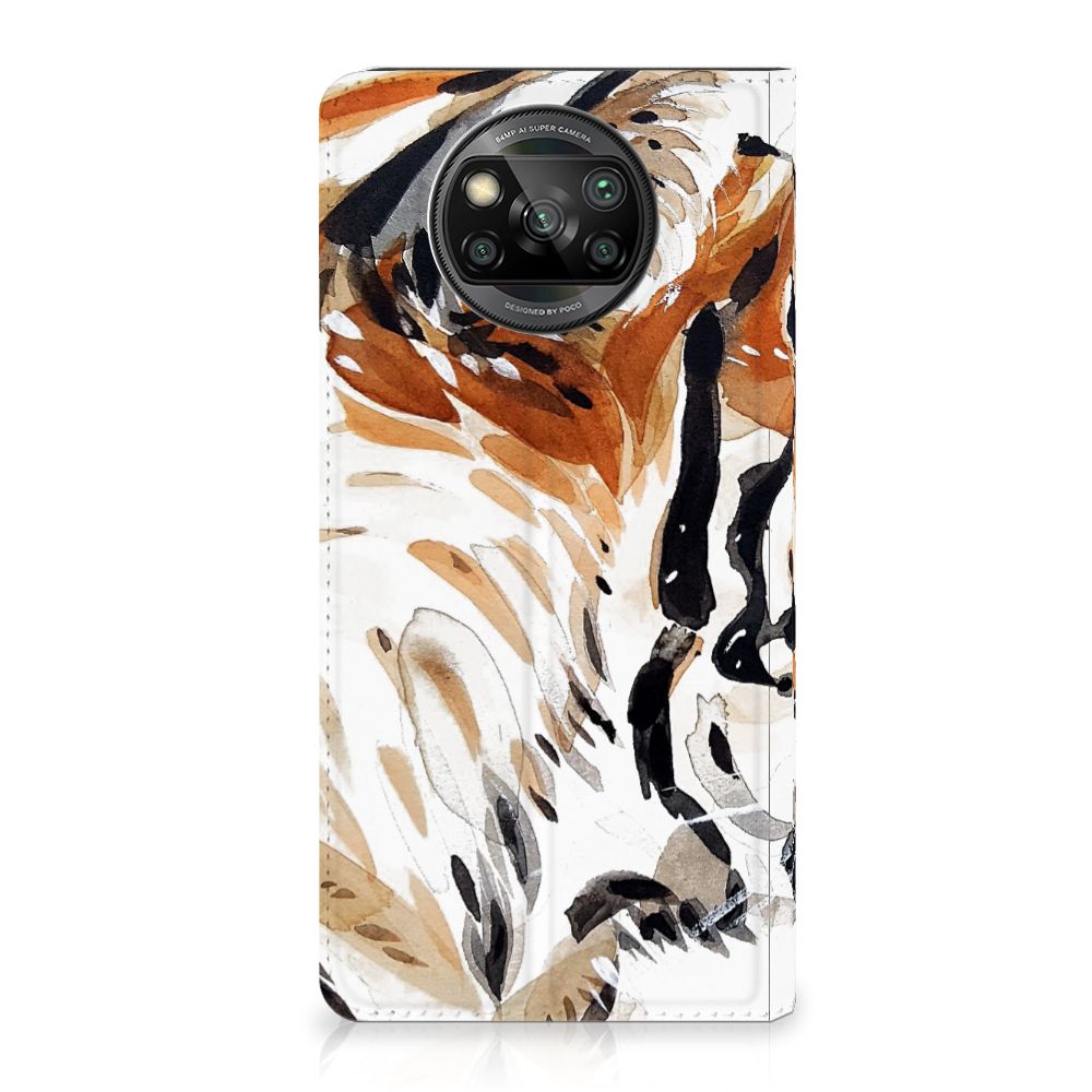 Bookcase Xiaomi Poco X3 Pro | Poco X3 Watercolor Tiger