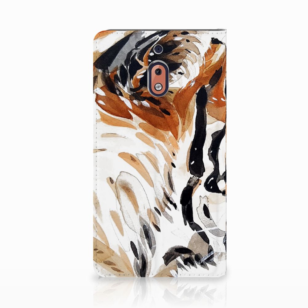 Bookcase Nokia 2.1 2018 Watercolor Tiger