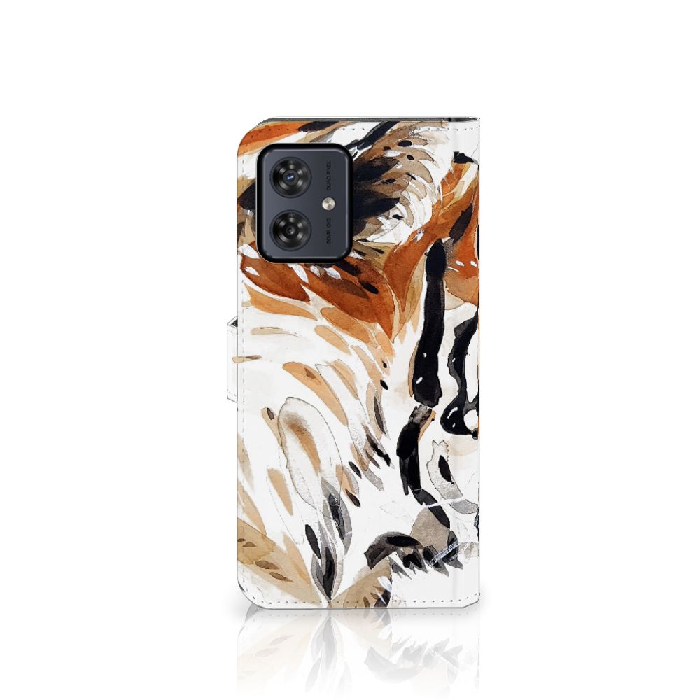 Hoesje Motorola Moto G54 Watercolor Tiger