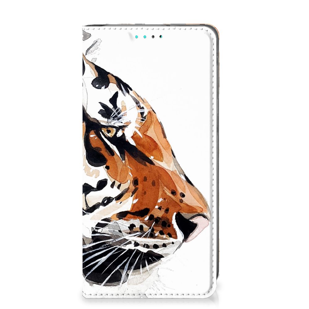 Bookcase Samsung Galaxy A40 Watercolor Tiger