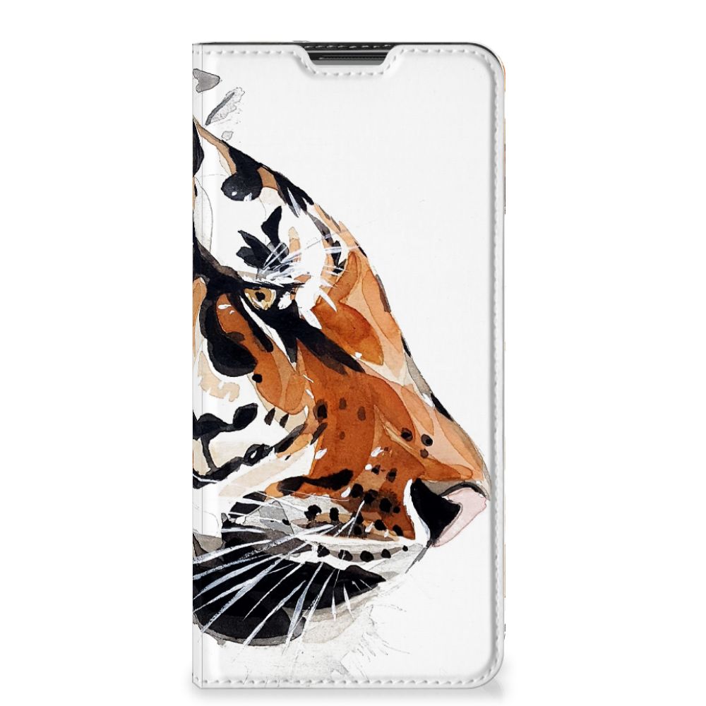 Bookcase OnePlus 9 Watercolor Tiger