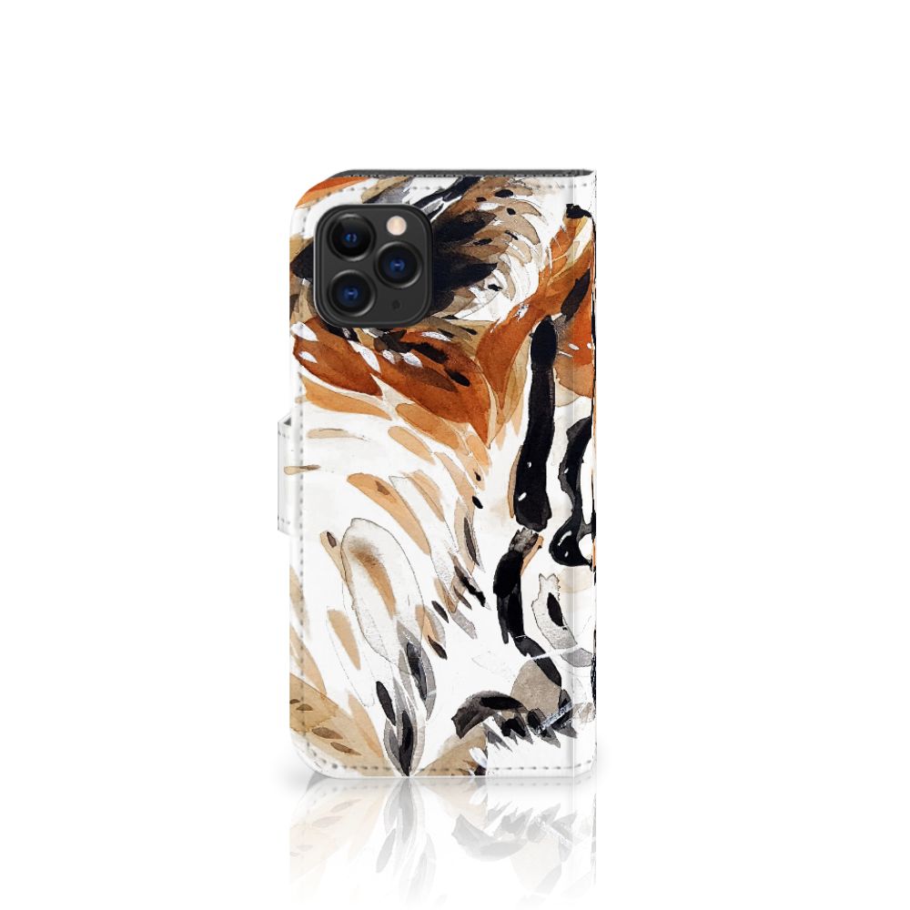 Hoesje Apple iPhone 11 Pro Watercolor Tiger