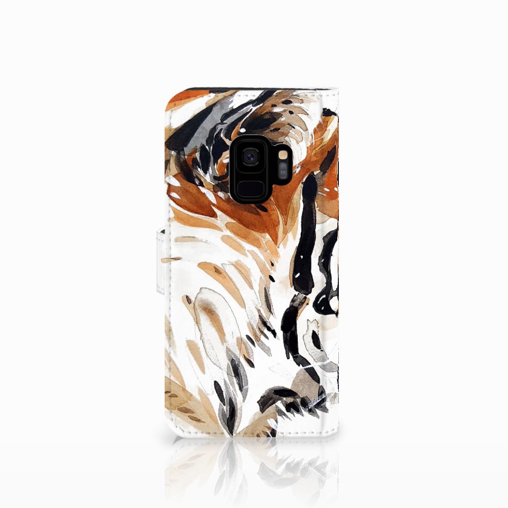 Hoesje Samsung Galaxy S9 Watercolor Tiger