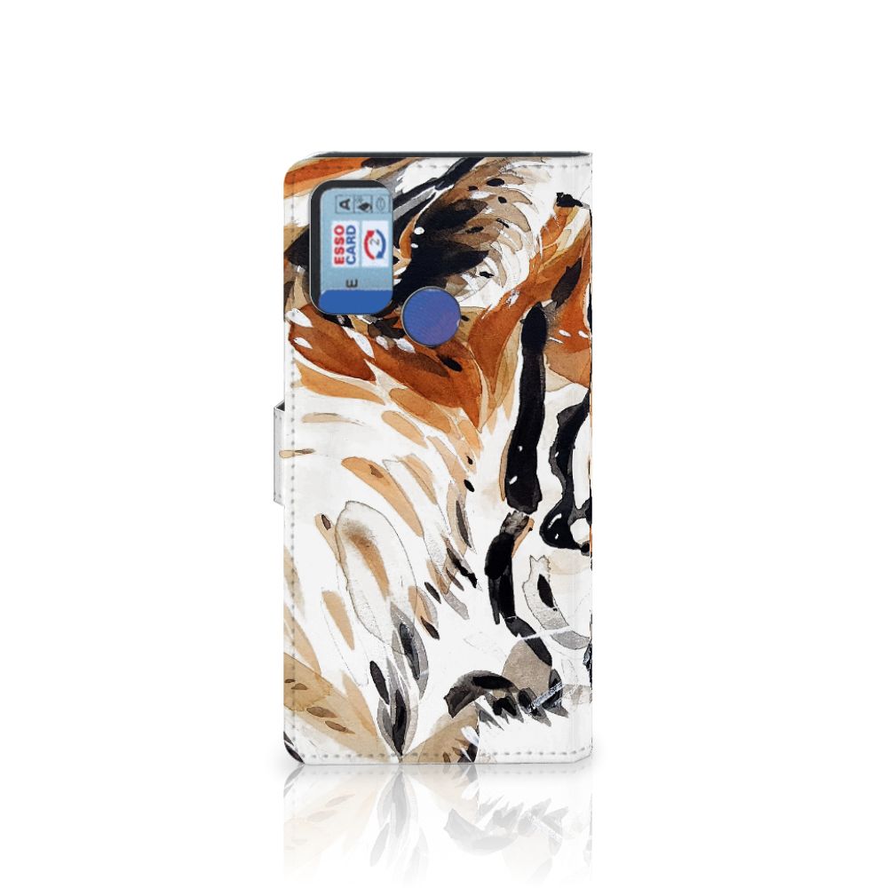 Hoesje Alcatel 1S (2021) Watercolor Tiger