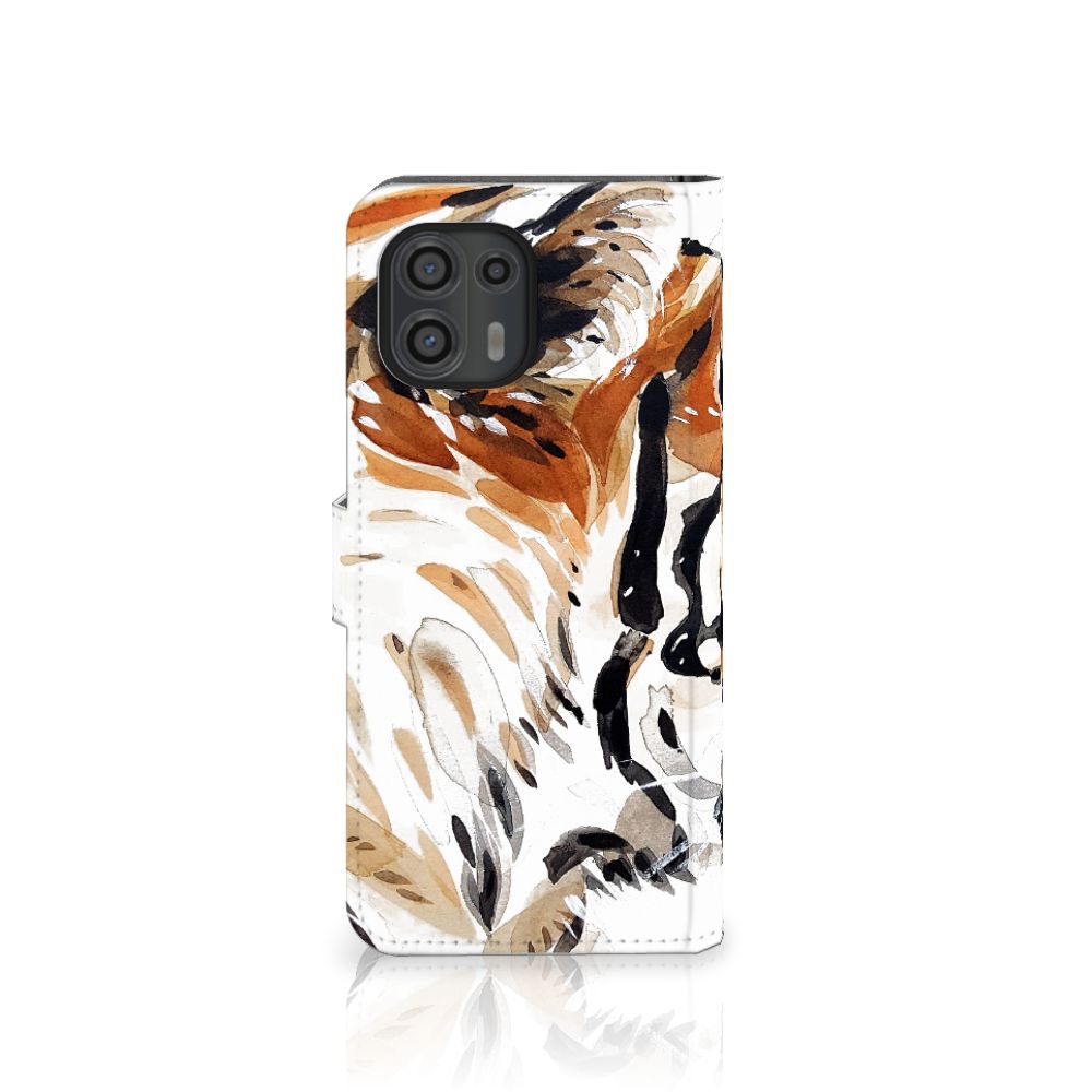 Hoesje Motorola Edge 20 Lite Watercolor Tiger