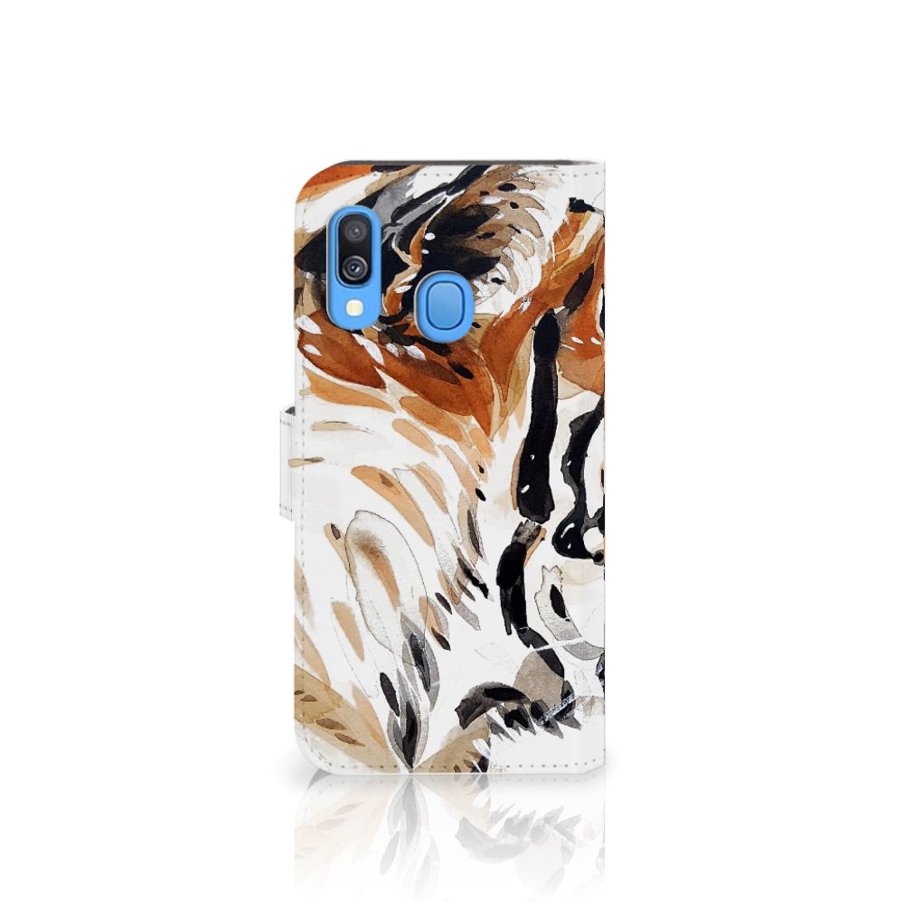 Hoesje Samsung Galaxy A40 Watercolor Tiger