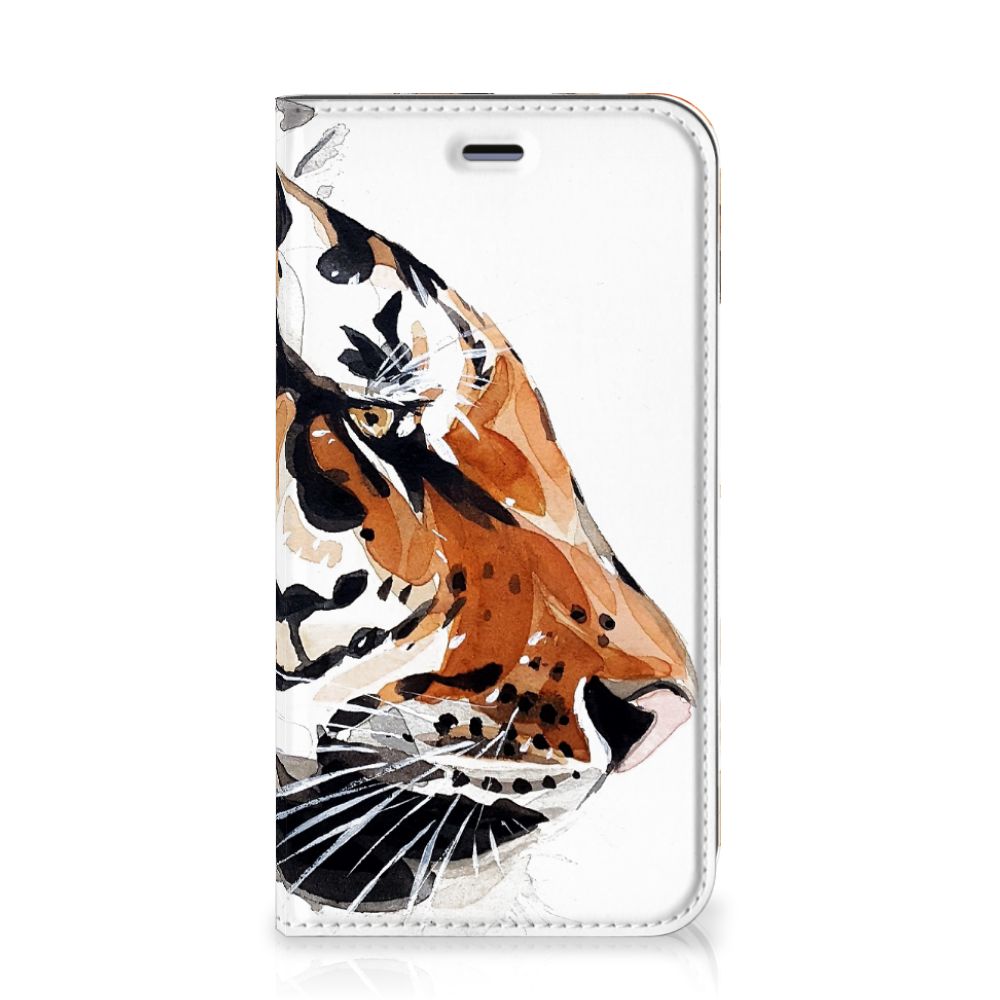 Bookcase Apple iPhone 11 Watercolor Tiger