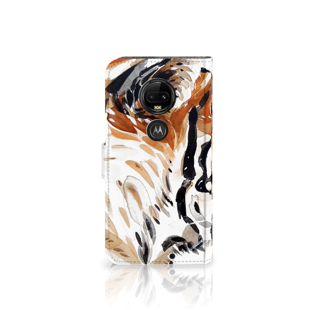 Hoesje Motorola Moto G7 | G7 Plus Watercolor Tiger