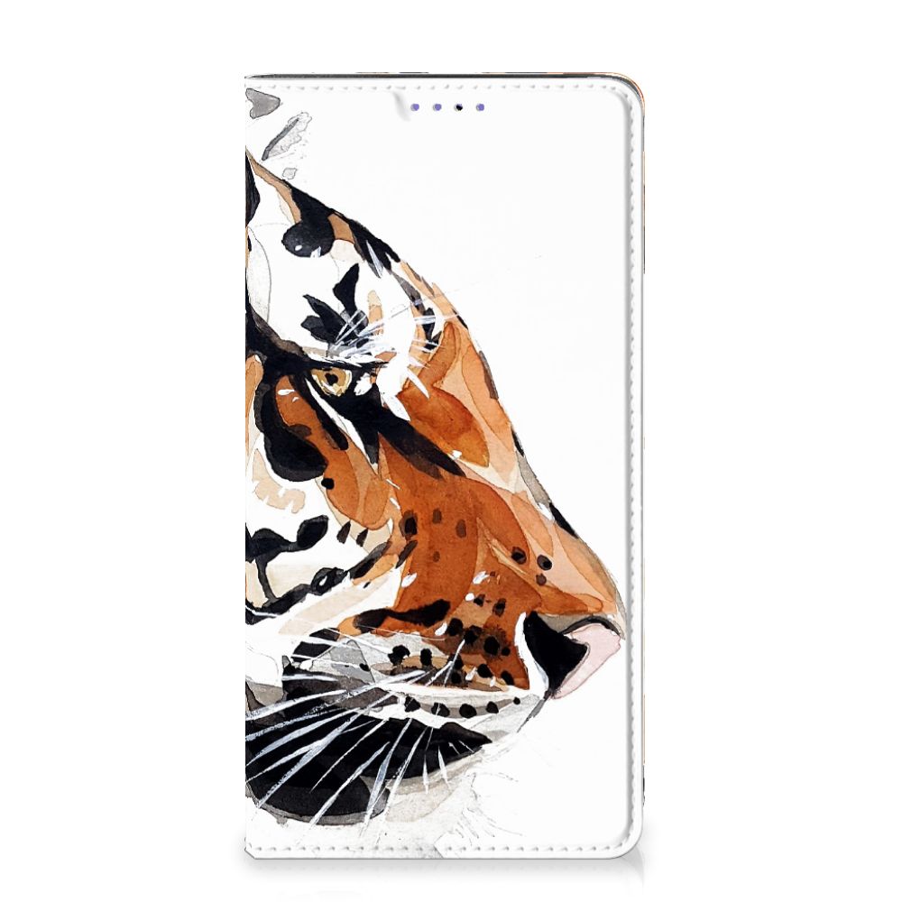 Bookcase Samsung Galaxy A51 Watercolor Tiger