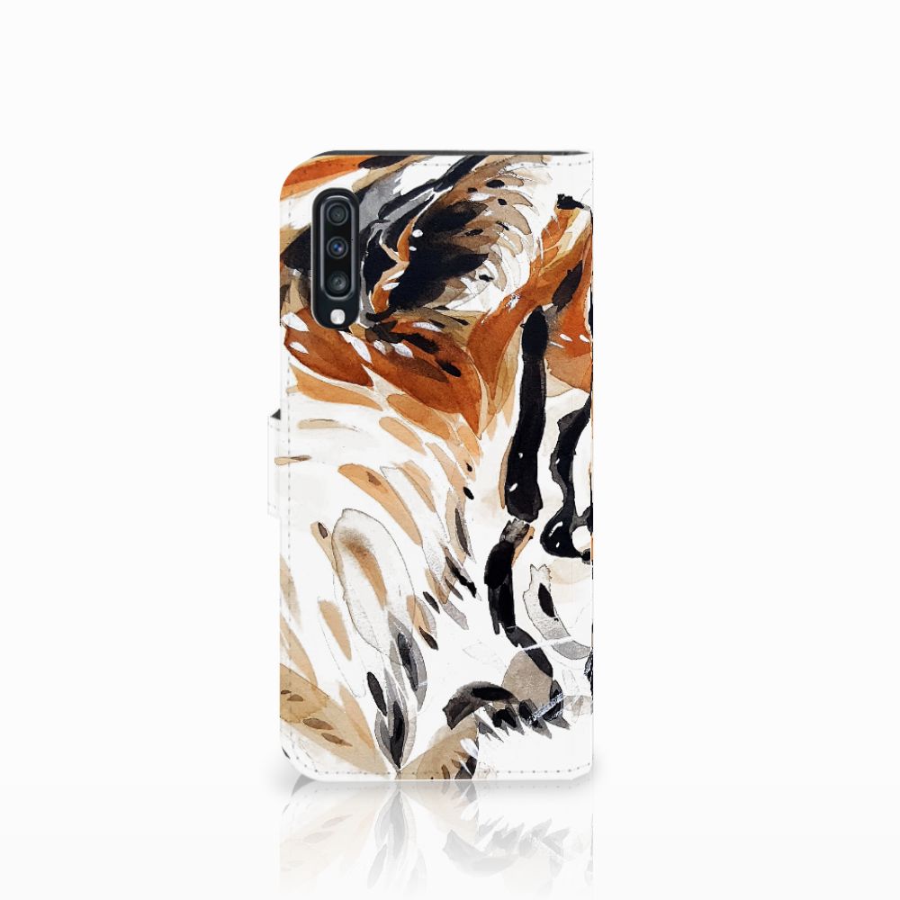 Hoesje Samsung Galaxy A70 Watercolor Tiger