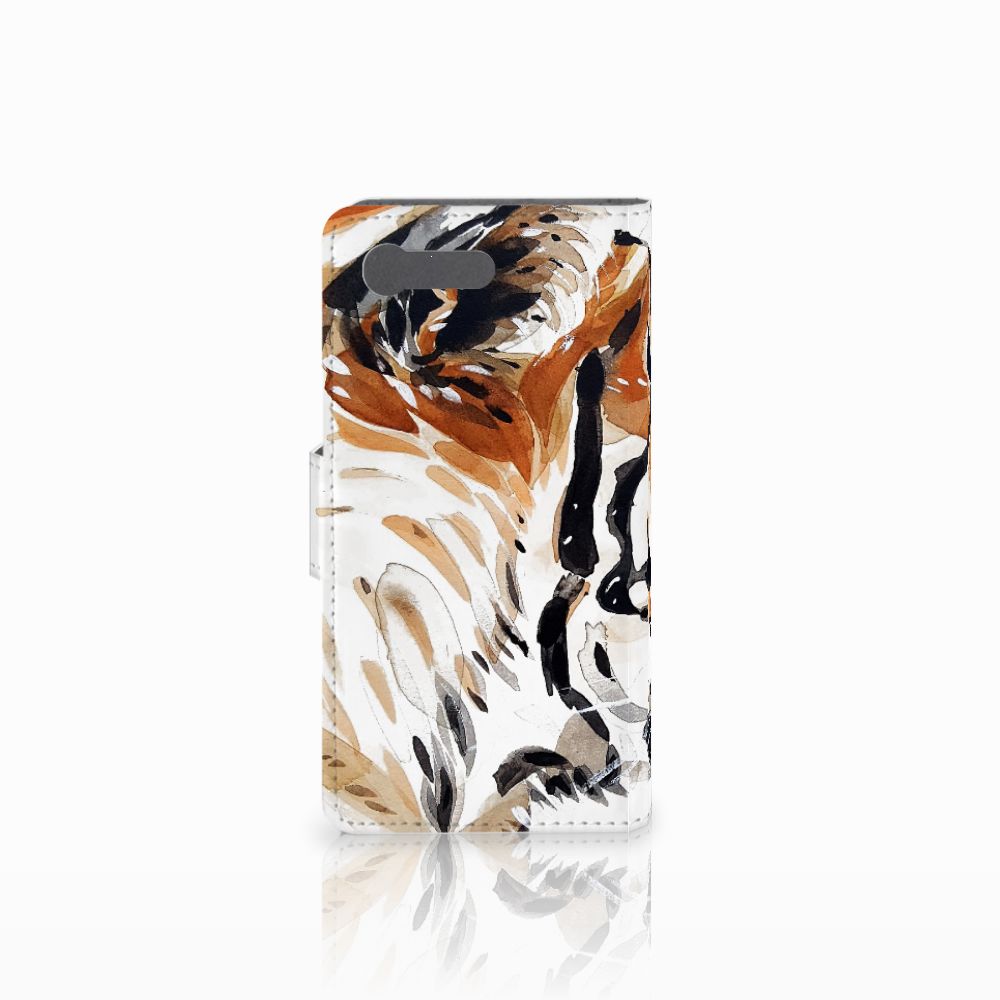 Hoesje Sony Xperia X Compact Watercolor Tiger