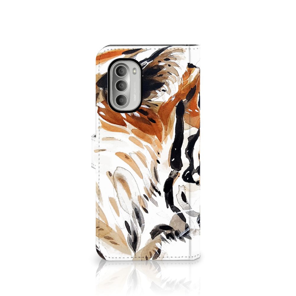 Hoesje Motorola Moto G51 5G Watercolor Tiger