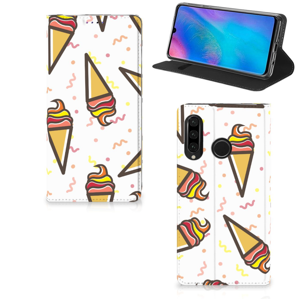 Huawei P30 Lite New Edition Flip Style Cover Icecream