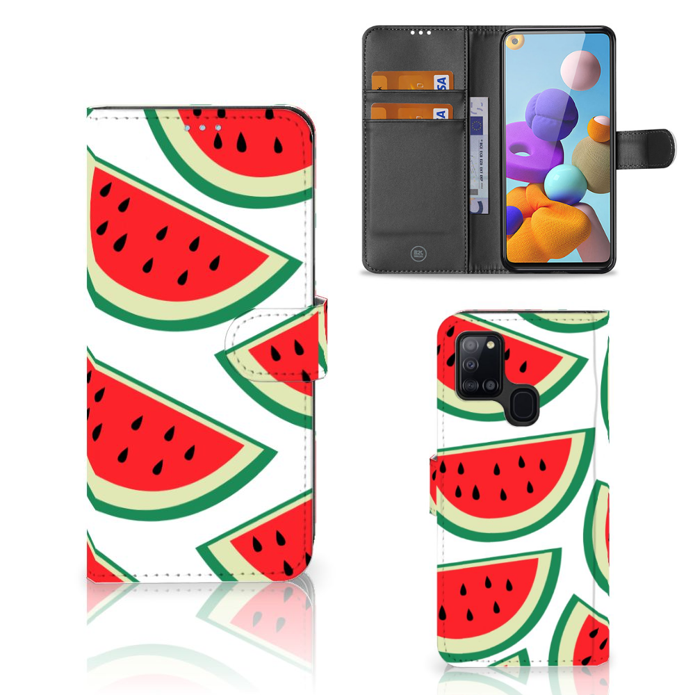 Samsung Galaxy A21s Book Cover Watermelons