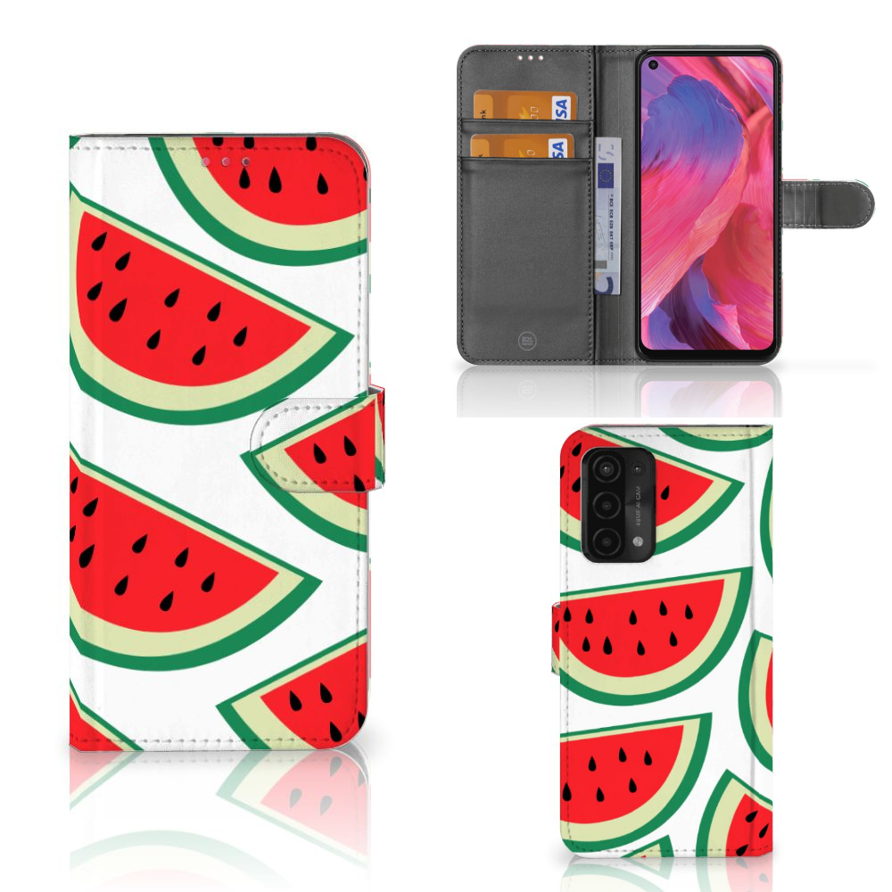 OPPO A54 5G | A74 5G | A93 5G Book Cover Watermelons