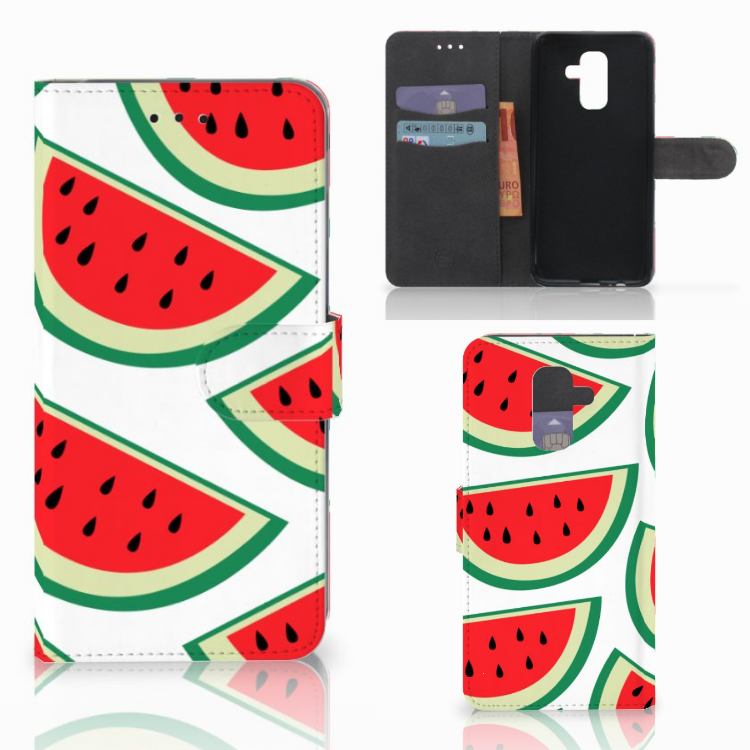 Samsung Galaxy A6 Plus 2018 Book Cover Watermelons