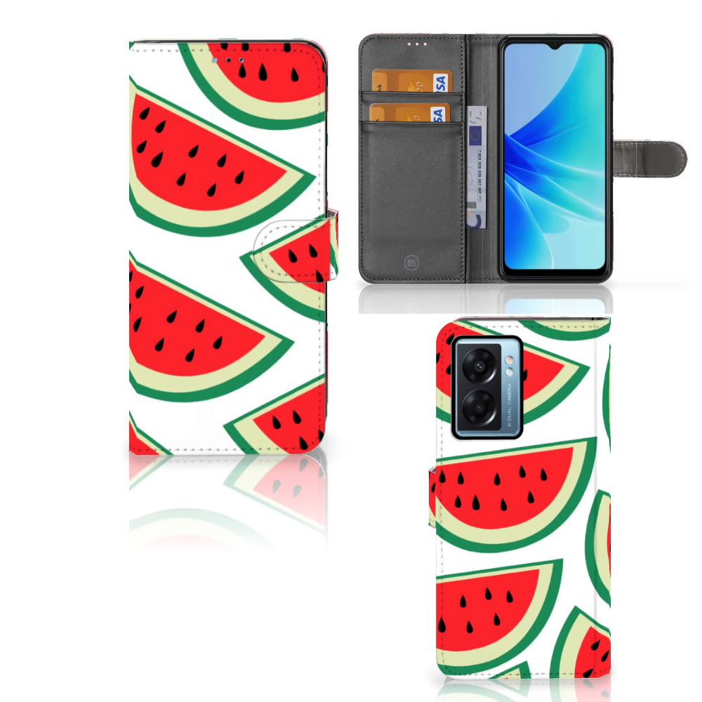 OPPO A77 5G | A57 5G Book Cover Watermelons