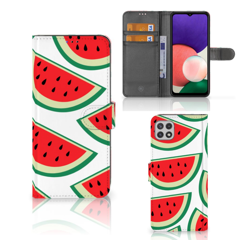 Samsung Galaxy A22 5G Book Cover Watermelons