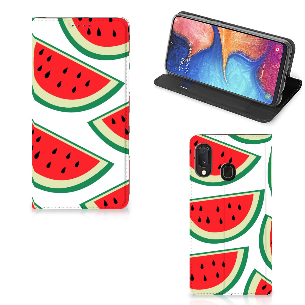 Samsung Galaxy A20e Flip Style Cover Watermelons