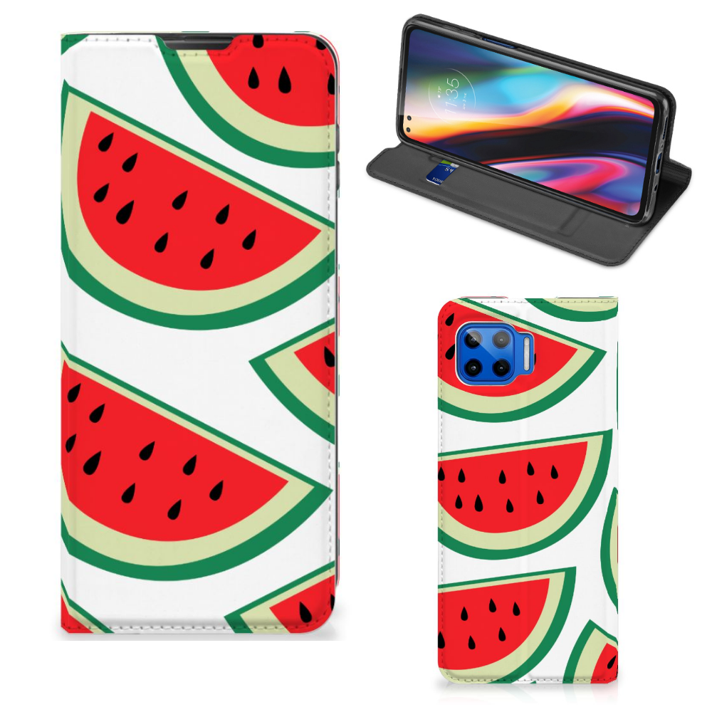 Motorola Moto G 5G Plus Flip Style Cover Watermelons