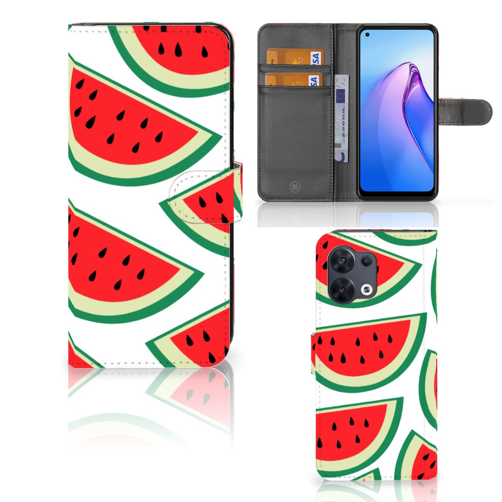 OPPO Reno8 Book Cover Watermelons