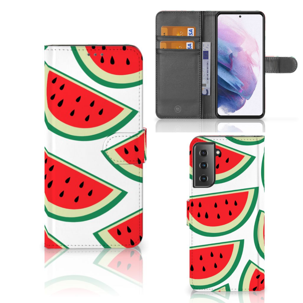 Samsung Galaxy S21 Plus Book Cover Watermelons