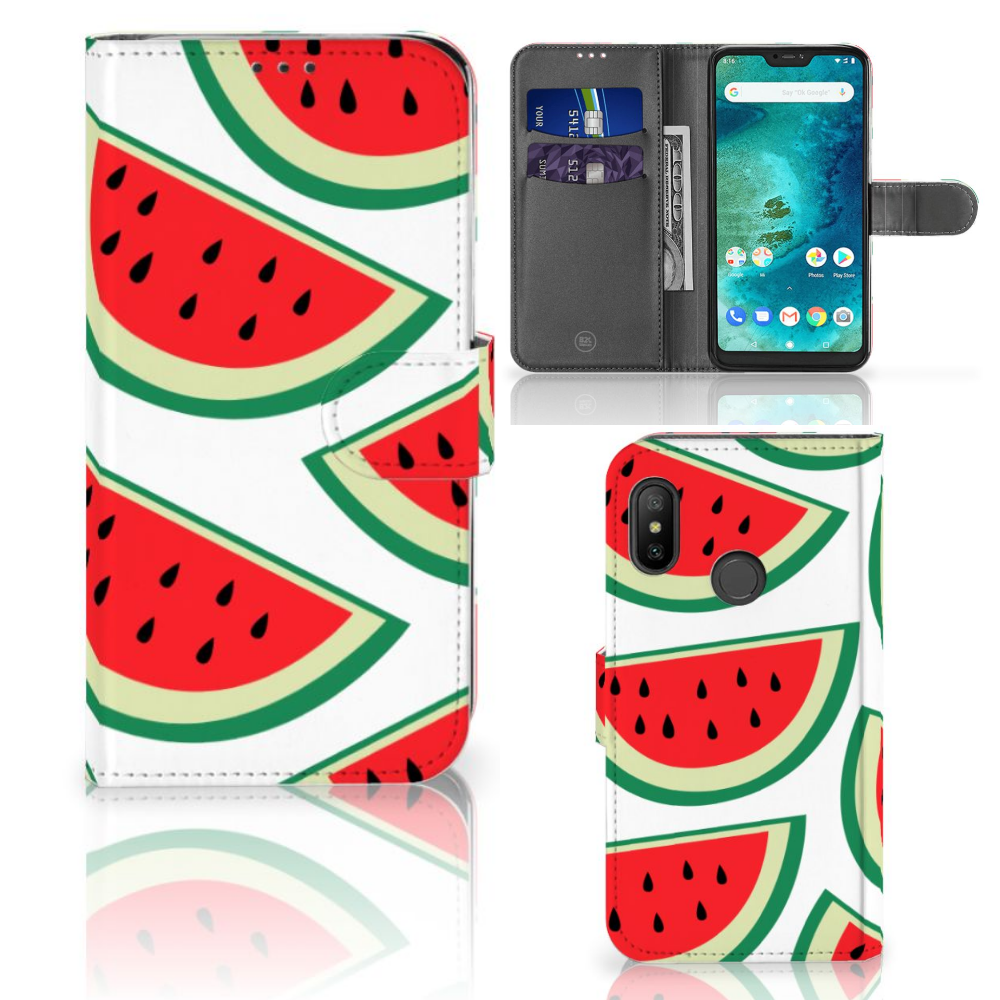 Xiaomi Mi A2 Lite Uniek Boekhoesje Watermelons
