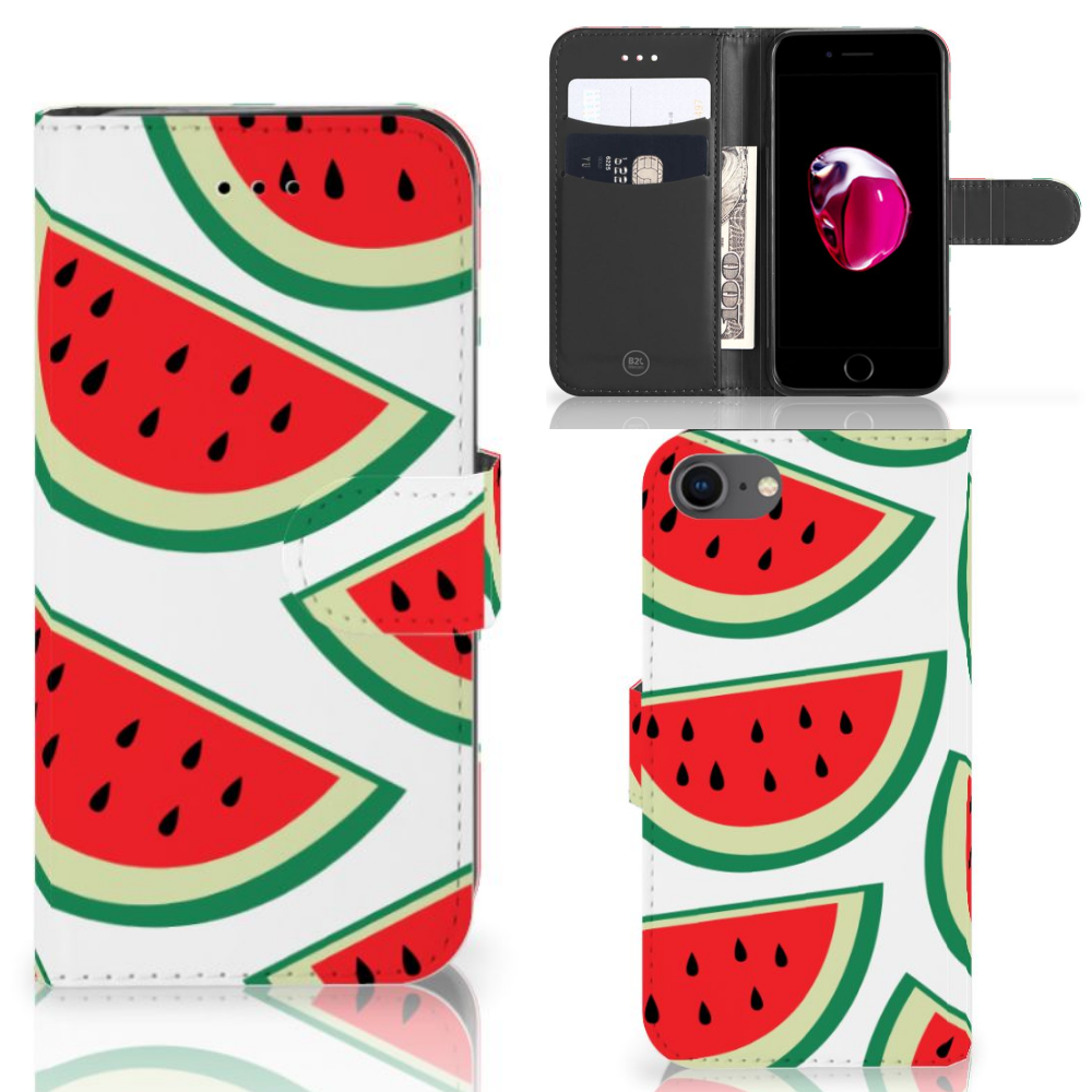 Apple iPhone 7 | 8 Uniek Boekhoesje Watermelons