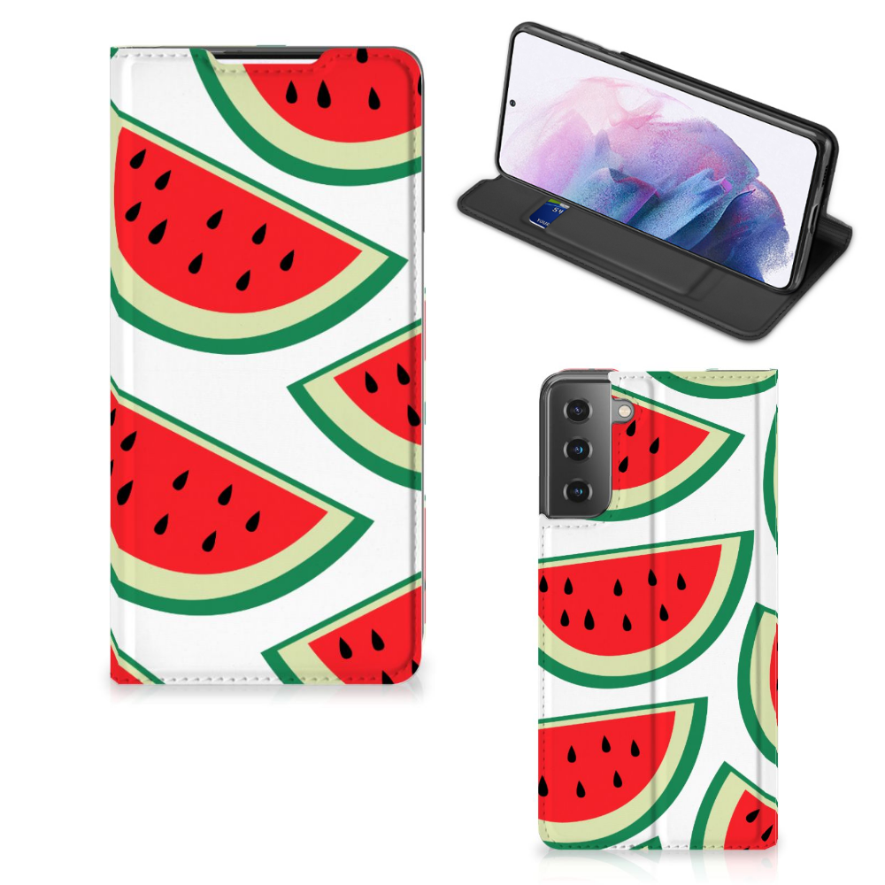 Samsung Galaxy S21 Plus Flip Style Cover Watermelons
