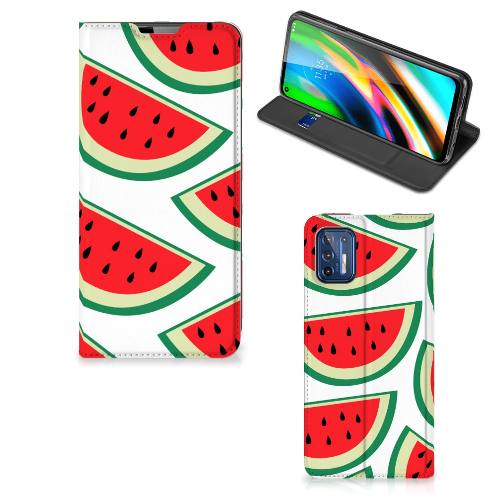 Motorola Moto G9 Plus Flip Style Cover Watermelons