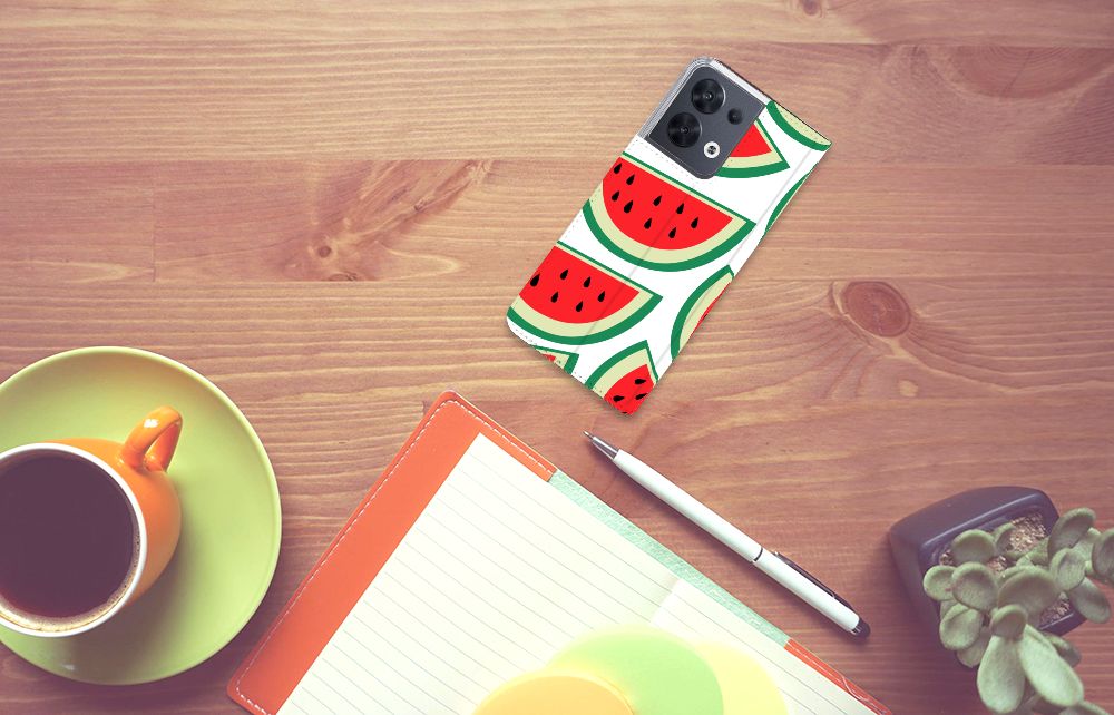 OPPO Reno8 Flip Style Cover Watermelons