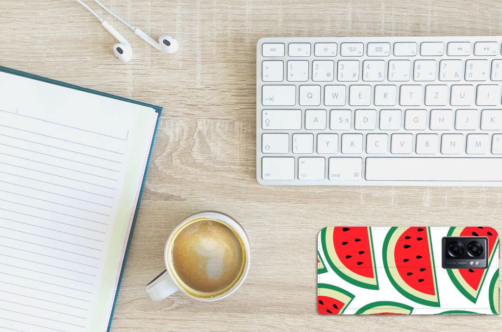 OPPO A77 5G | A57 5G Flip Style Cover Watermelons
