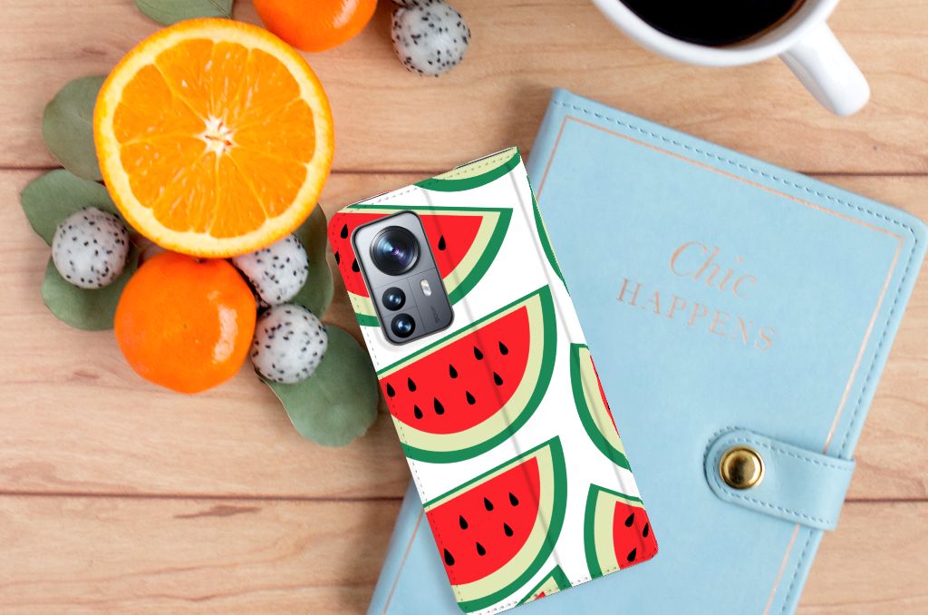 Xiaomi 12 Pro Flip Style Cover Watermelons