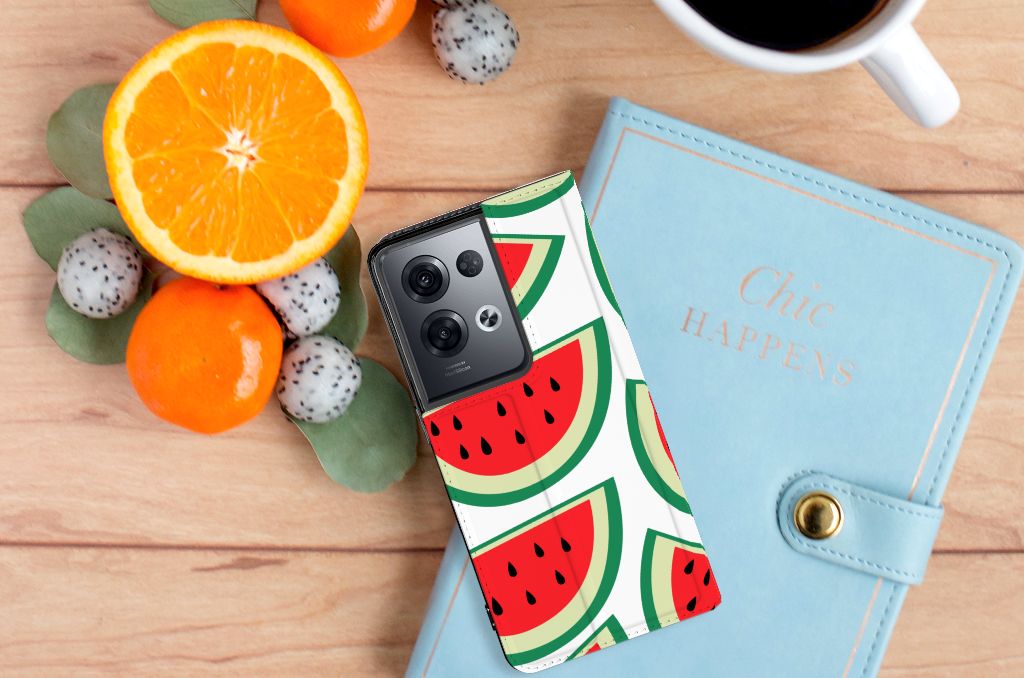 OPPO Reno8 Pro Flip Style Cover Watermelons