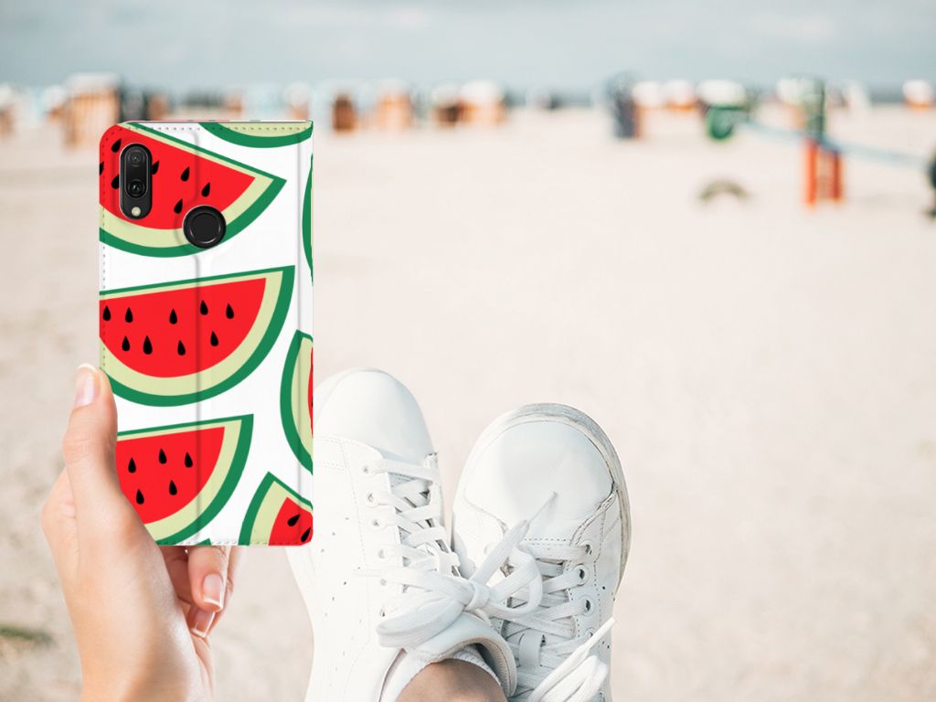 Huawei Y7 hoesje Y7 Pro (2019) Flip Style Cover Watermelons