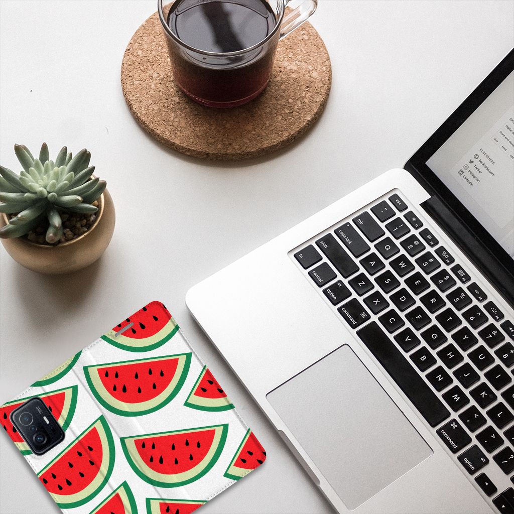 Xiaomi 11T | Xiaomi 11T Pro Flip Style Cover Watermelons