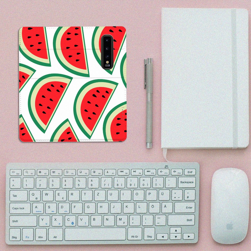Samsung Galaxy S10 Flip Style Cover Watermelons
