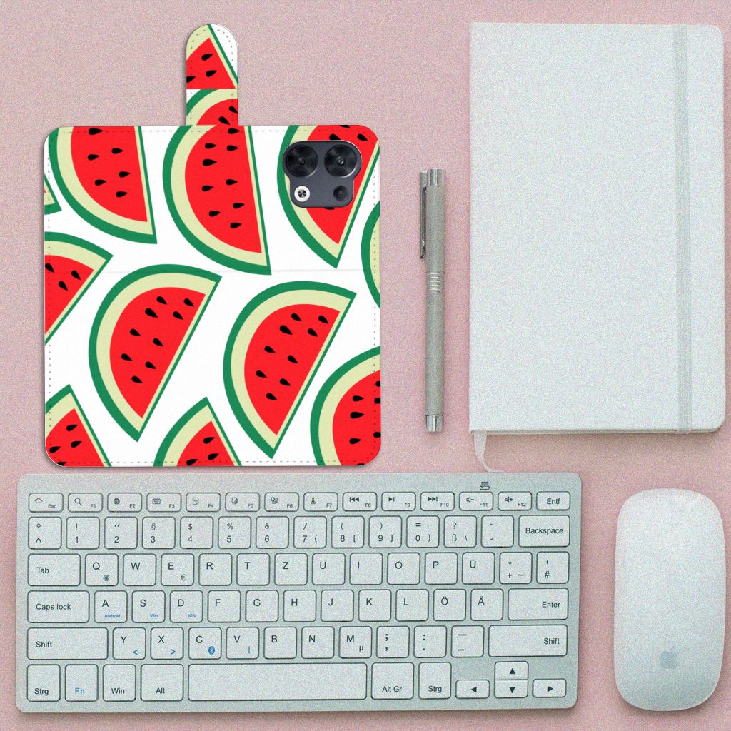 OPPO Reno8 Book Cover Watermelons