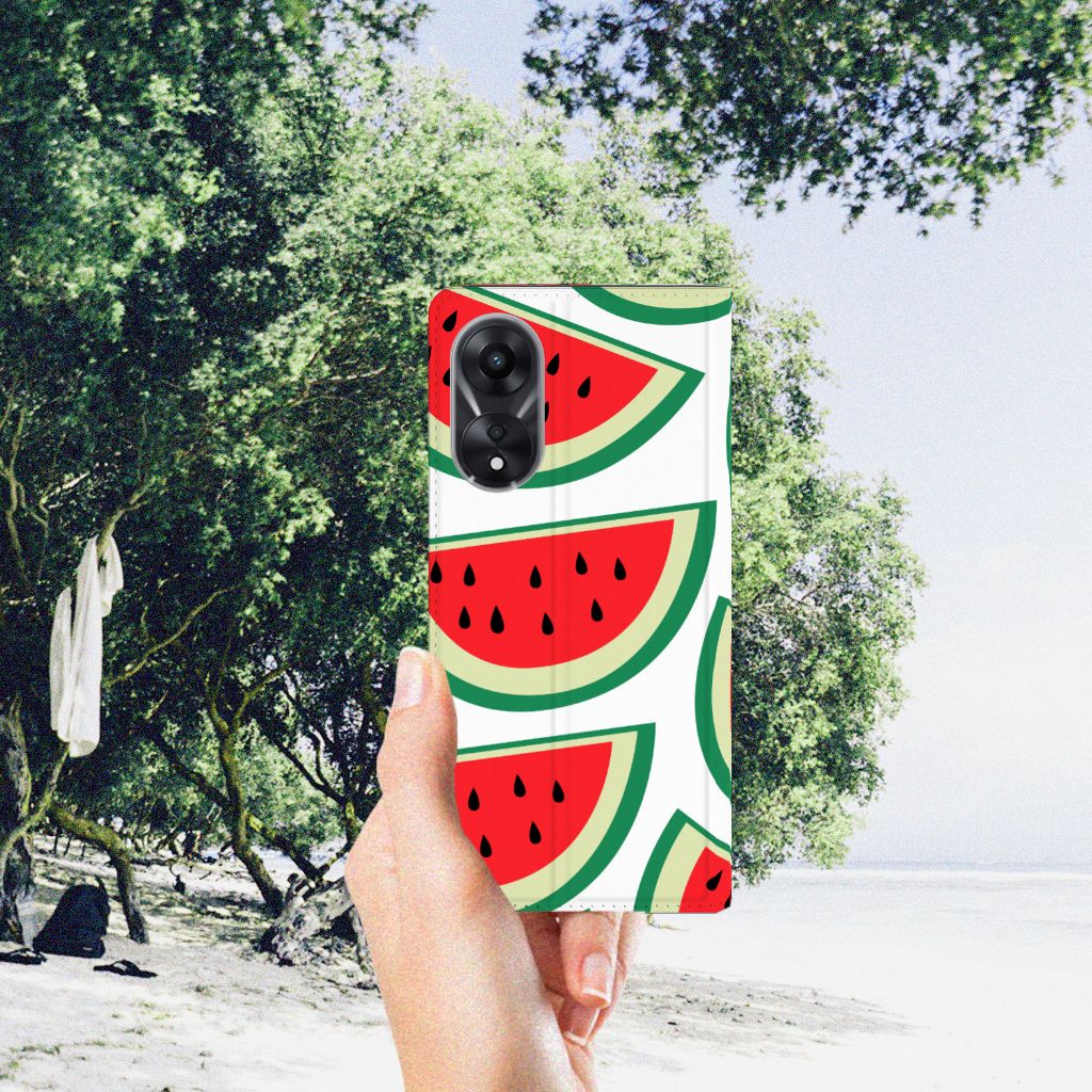 OPPO A78 | A58 5G Flip Style Cover Watermelons